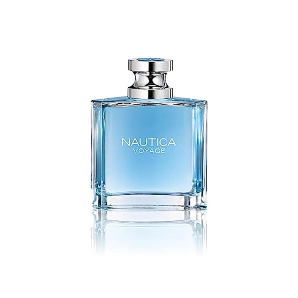 Nautica Voyage Eau De Toilette, Cologne and Fragrance For Men, Fresh, Romantic, Fruity Scent Woody, Aquatic Notes of Apple, Water Lotus, Cedarwood, and Musk Ideal Day Wear, Long Lasting 3.3Fl oz