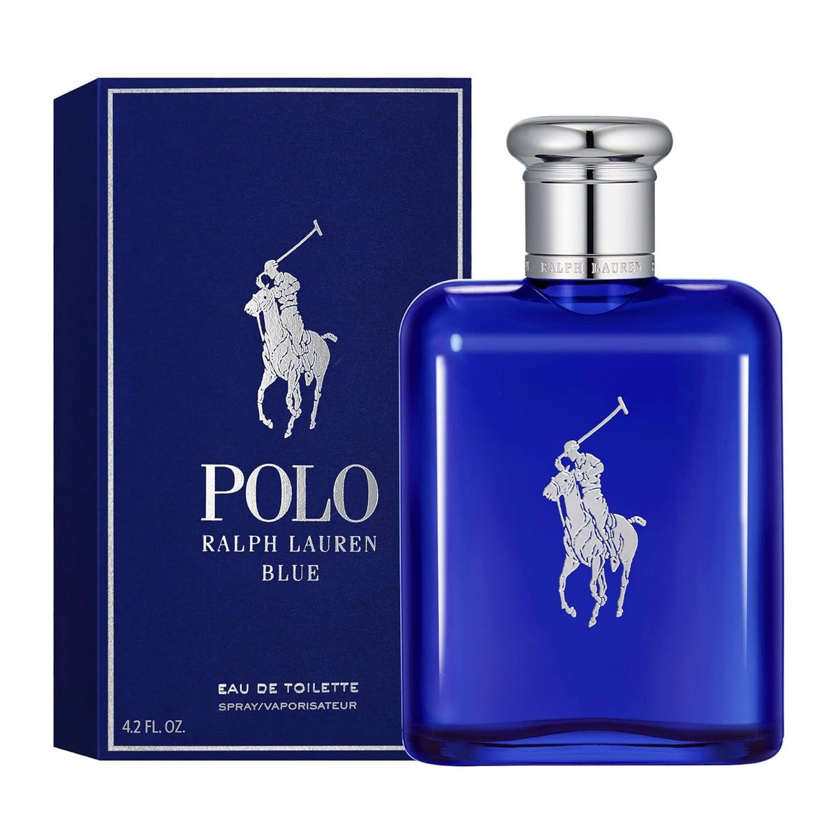 RALPH LAUREN FRAGRANCES - Polo Blue - Eau de Toilette - Men's Cologne - Aquatic & Fresh - With Citrus, Sage, and Suede - Medium Intensity