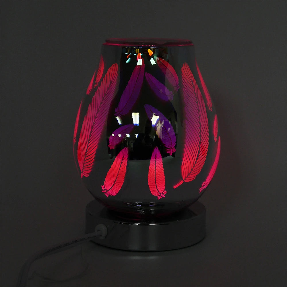 Color Changing Lattice Oil Burner - Style C