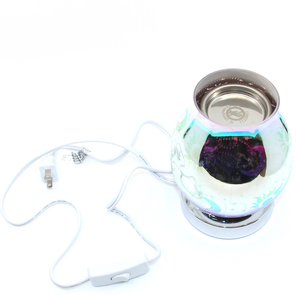 Color Changing Lattice Oil Burner - Style E