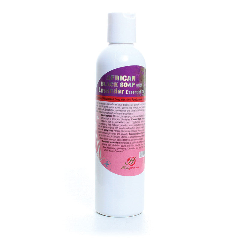 African Black Soap With Lavender - 8 oz