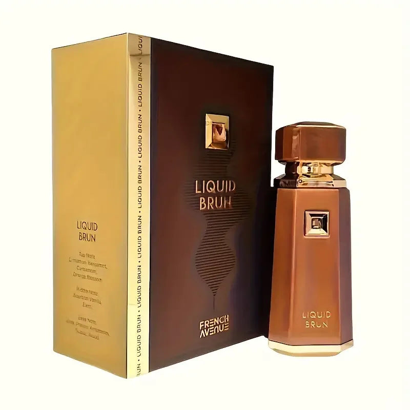 French Avenue Liquid Brun Eau de Parfum Spray 3.4 oz (100 ml) - 12-hour long-lasting Cologne, Eau de Cologne Christmas gift