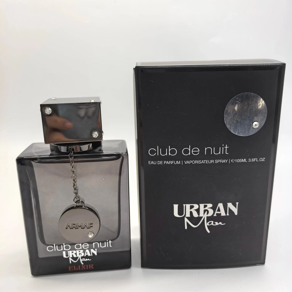 Armaf Club De Nuit Urban Man Elixir EDP 3.6oz – Bold Woody Amber Cologne, Gift for Halloween, Thanksgiving & Christmas