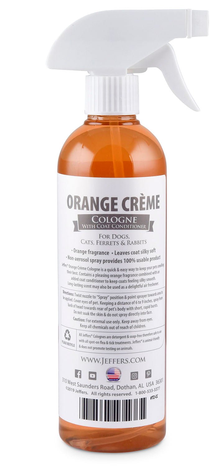 Jeffers Pet Colognes with Coat Conditioner, 16 oz Spray