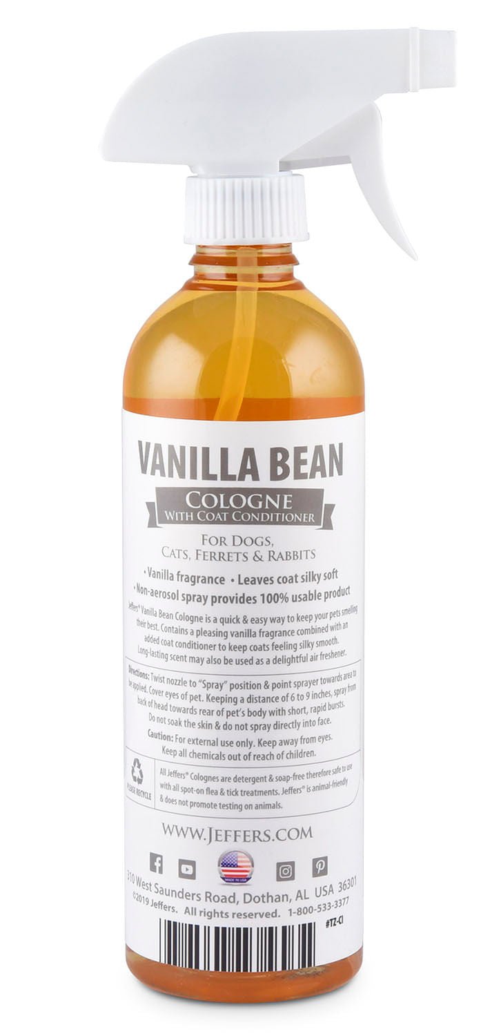 Jeffers Pet Colognes with Coat Conditioner, 16 oz Spray